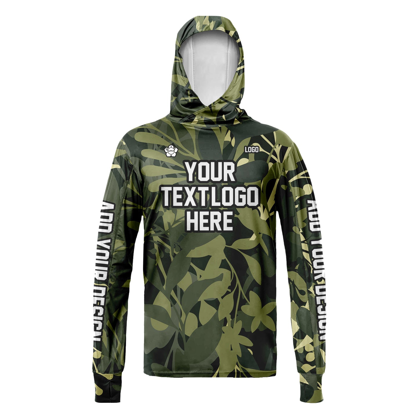 Unisex Hawaii Sun Shirt Hooded Add Your Text Photo