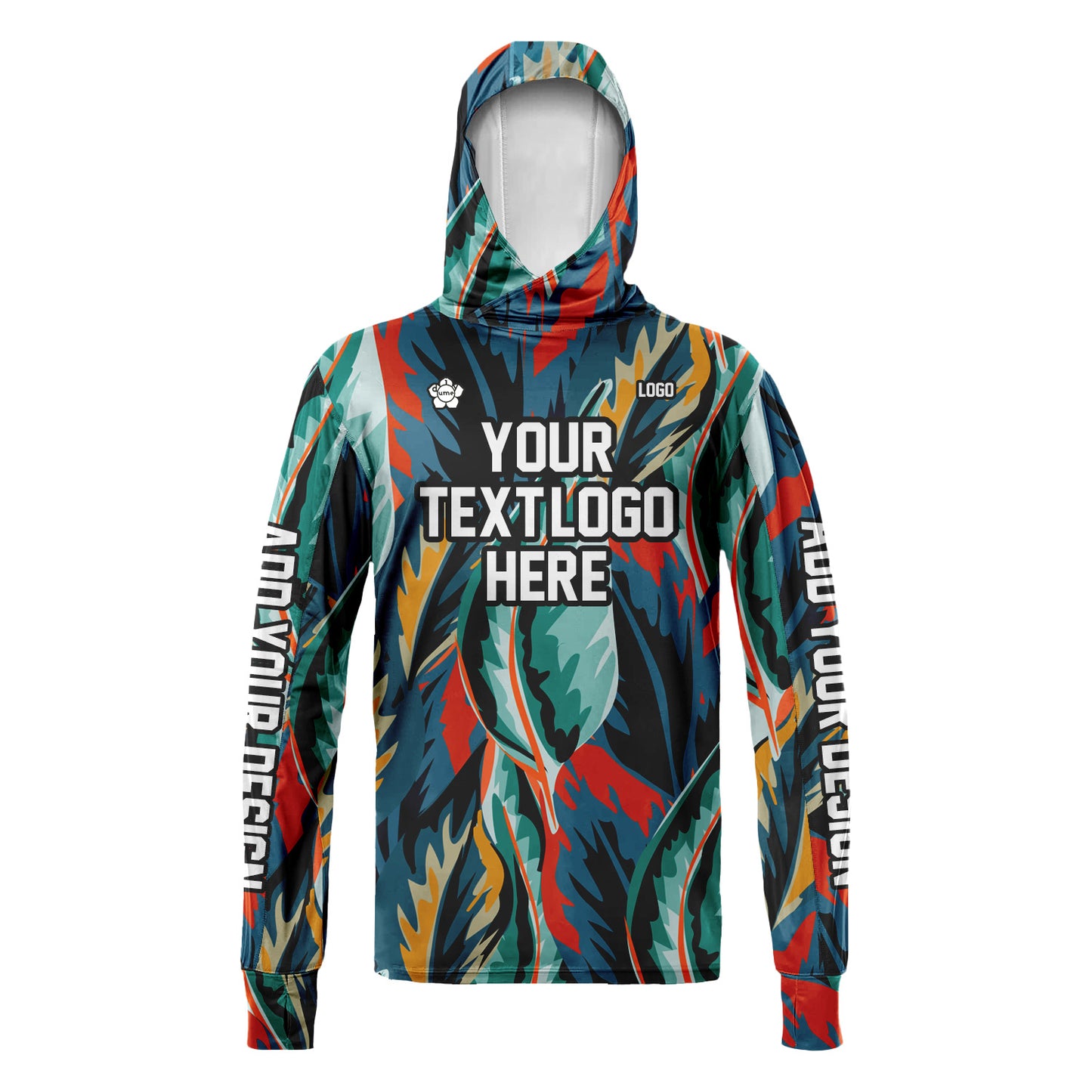 Unisex Hawaii Sun Shirt Hooded Add Your Text Photo