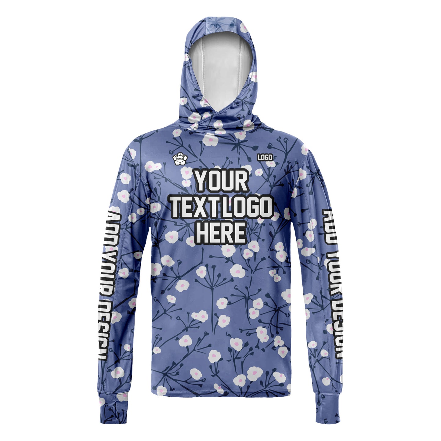 Unisex Hawaii Sun Shirt Hooded Add Your Text Photo