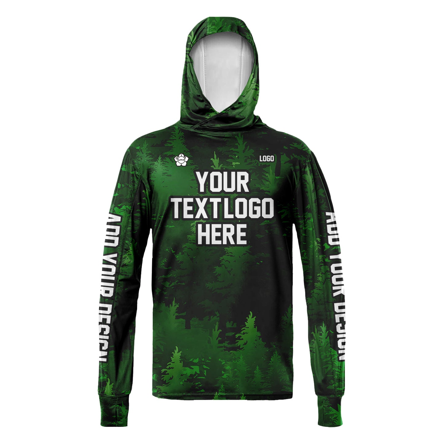 Unisex Hawaii Sun Shirt Hooded Add Your Text Photo