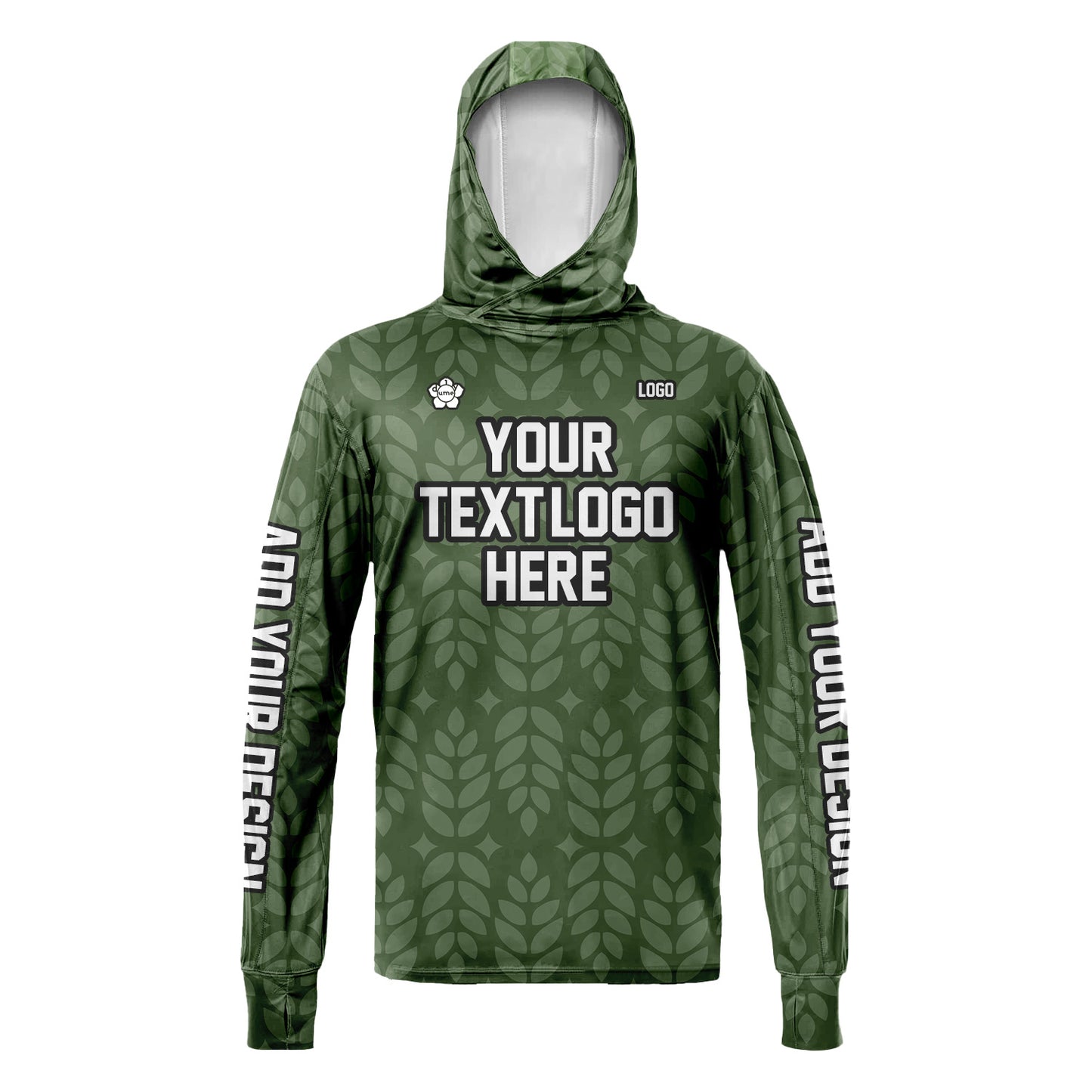 Unisex Hawaii Sun Shirt Hooded Add Your Text Photo