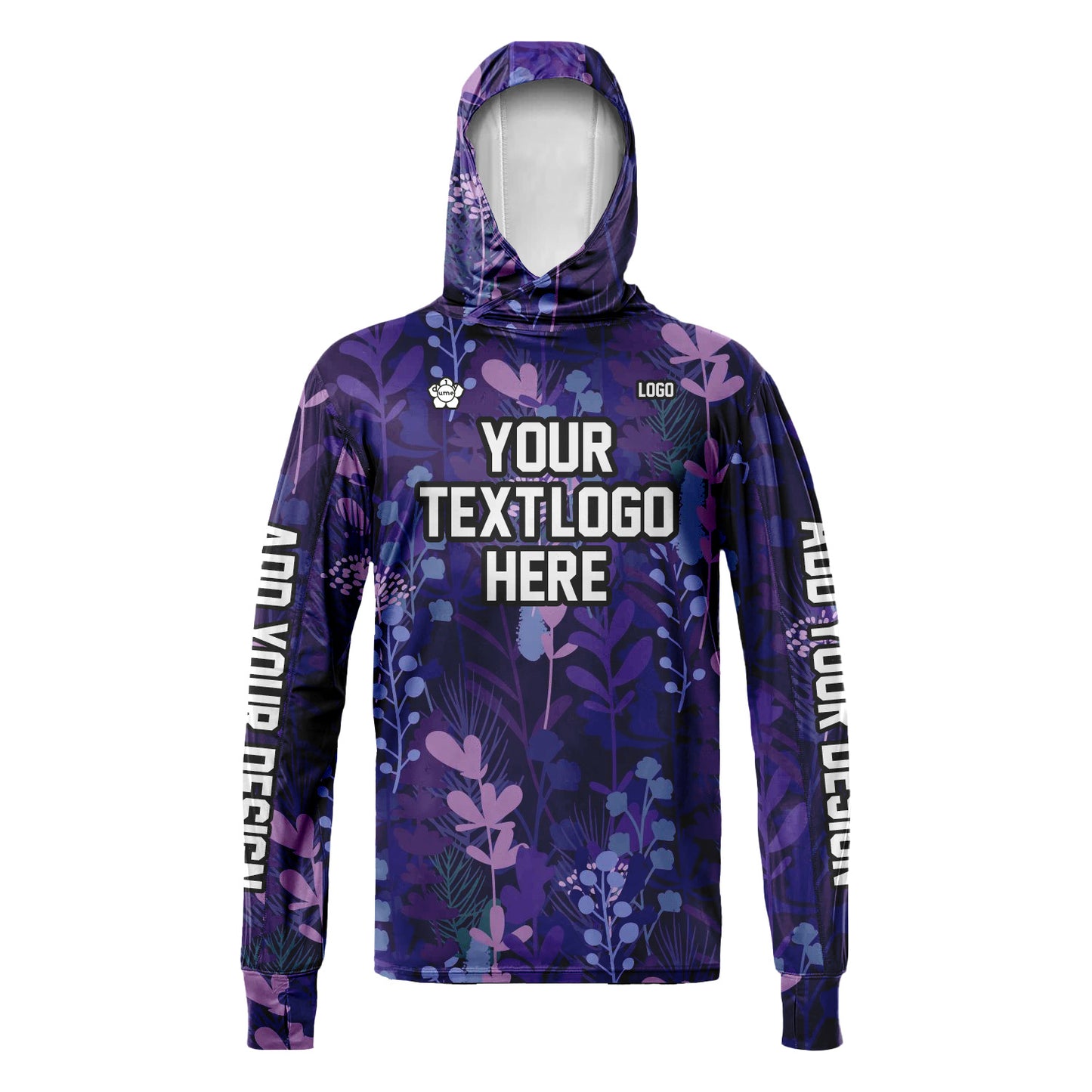 Unisex Hawaii Sun Shirt Hooded Add Your Text Photo