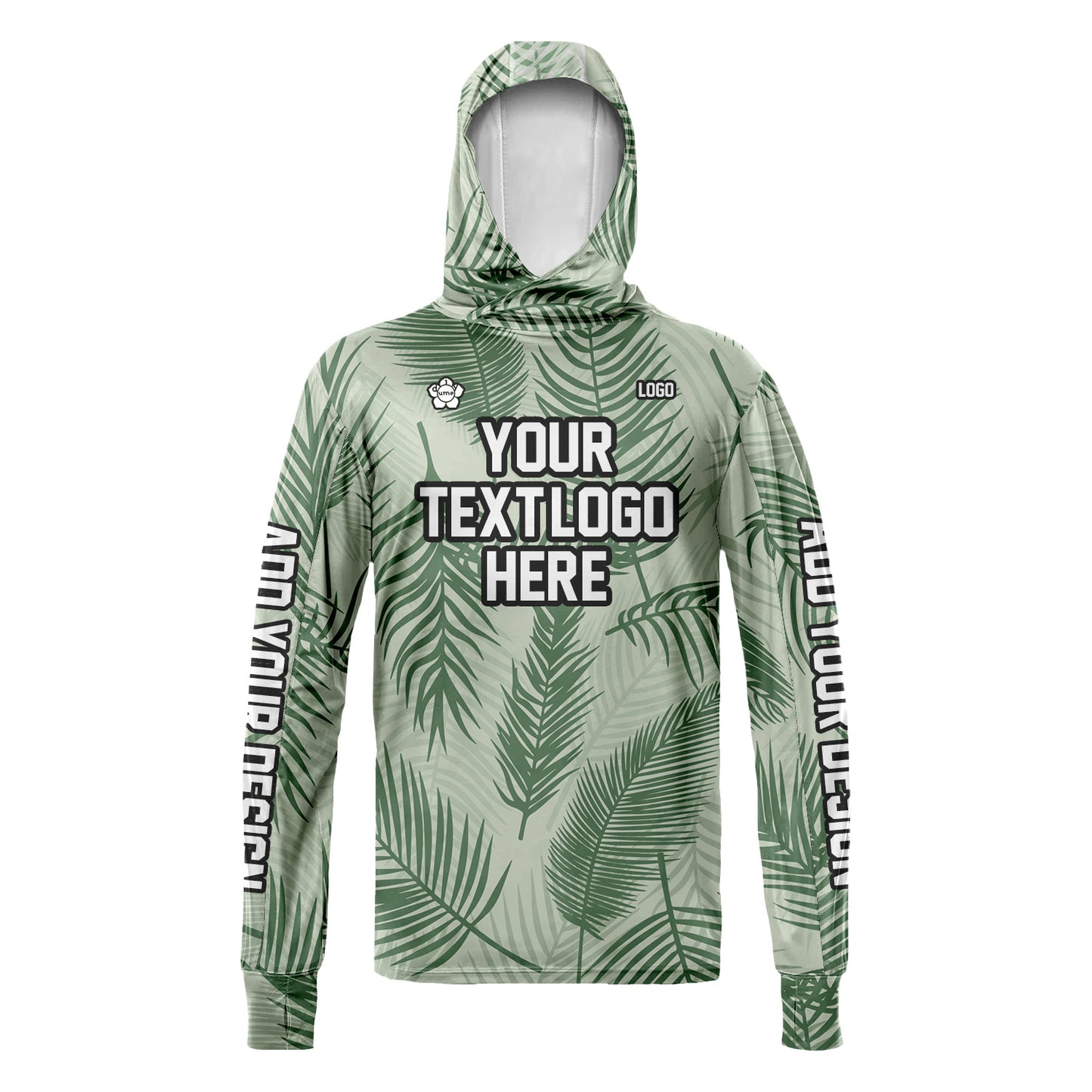 Unisex Hawaii Sun Shirt Hooded Add Your Text Photo