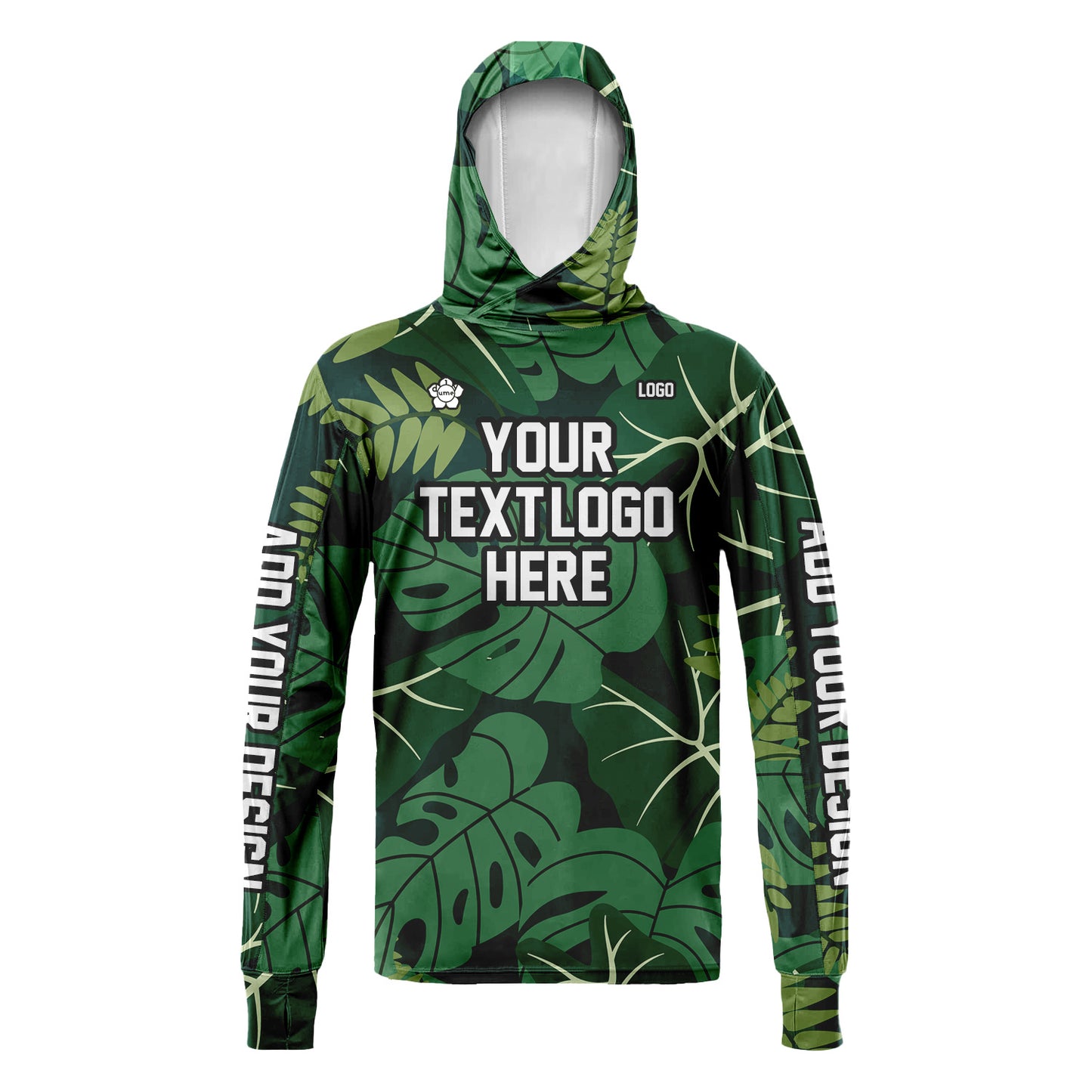 Unisex Hawaii Sun Shirt Hooded Add Your Text Photo