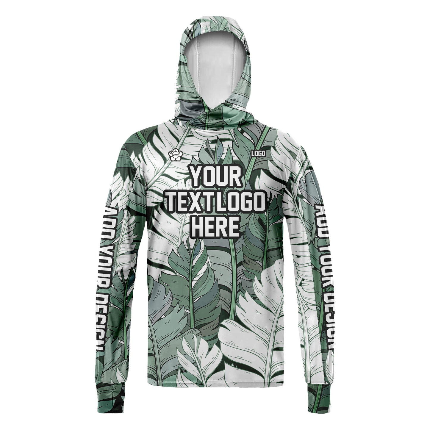 Unisex Hawaii Sun Shirt Hooded Add Your Text Photo