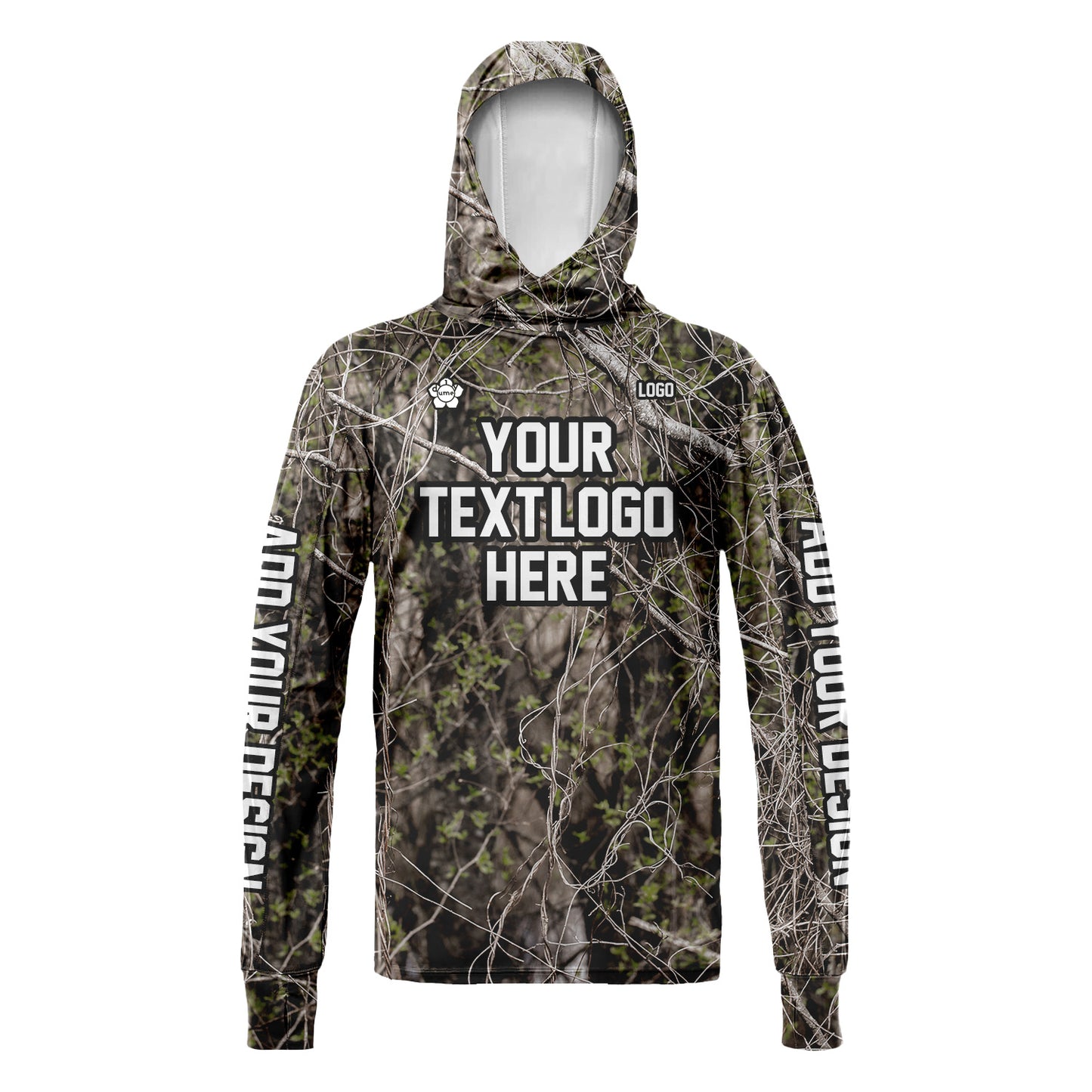 Unisex Woodland Sun Shirt Hooded Add Your Text Photo