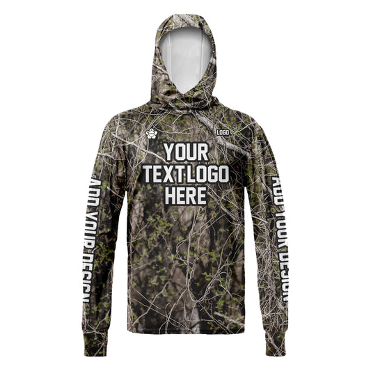 Unisex Woodland Sun Shirt Hooded Add Your Text Photo