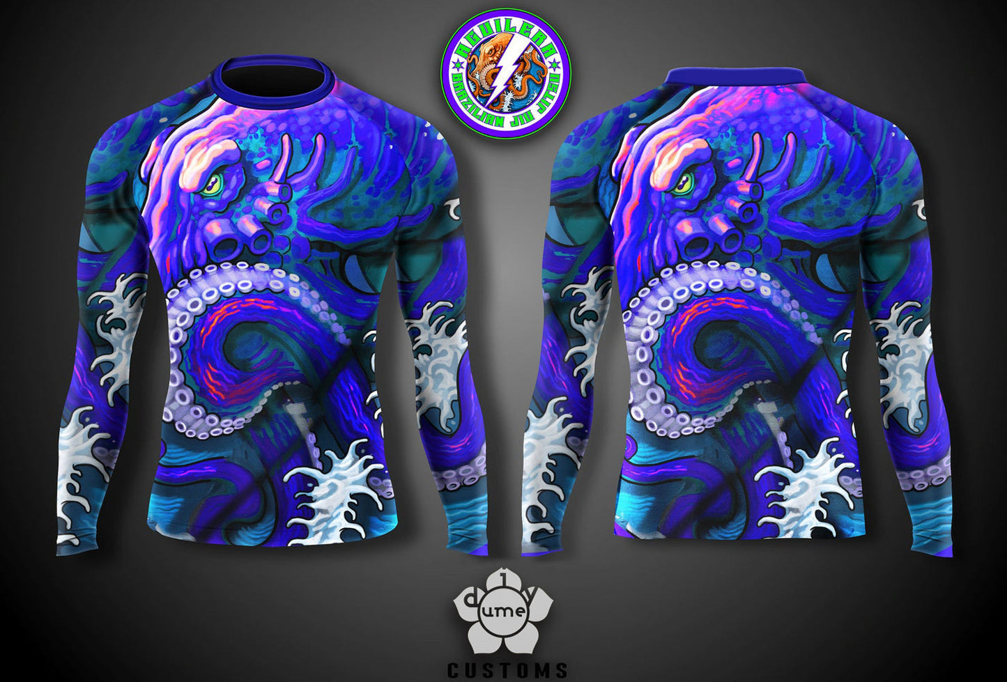 Men's Fully Customized Rashguard Compression Jersey Shirt