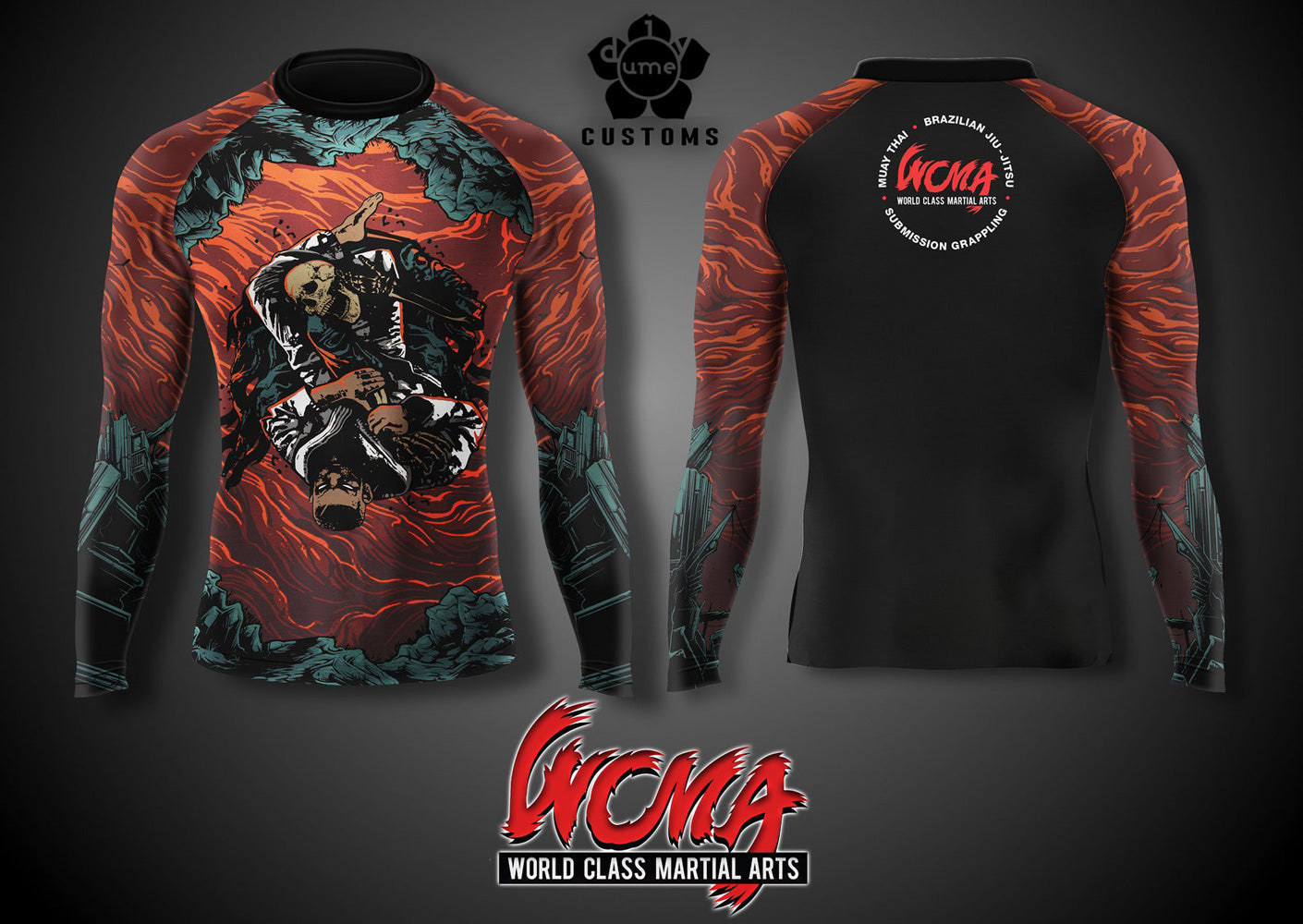 Men's Fully Customized Rashguard Compression Jersey Shirt