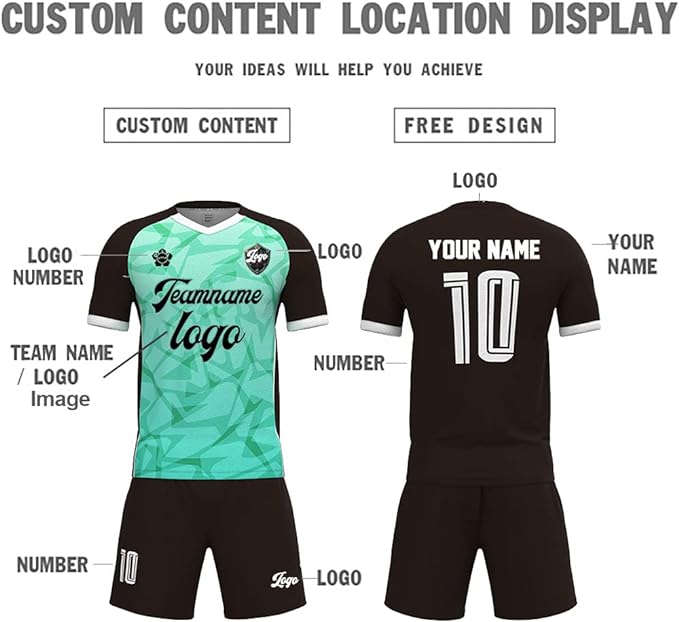 Women's Custom Soccer Jersey Women Sports Uniform Logo Name Number