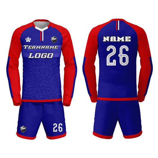 Soccer Jersey Long Sleeve Team Uniform