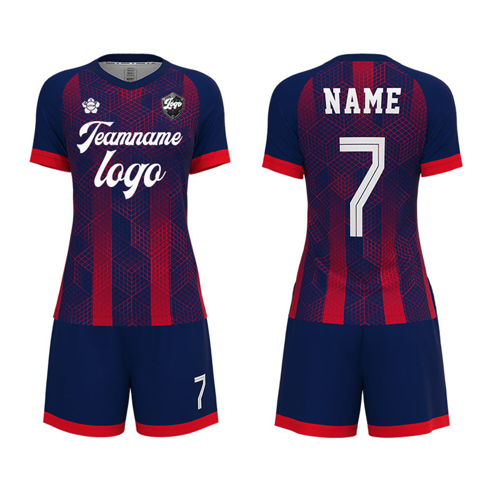 Women's Custom Soccer Jersey Women Sports Uniform Logo Name Number